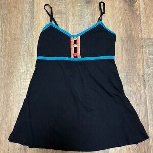 Y2K dELiA*s Knit Babydoll Cami Indie Sleaze Boho Button Detail small